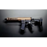 Moriarti AR-15 5.56 NATO 10.5" Semi Auto Pistol | Burnt Bronze Cerakote | M-LOK | SBA3 Pistol Brace | Made in USA